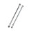 1 Pair 295mm 8mm Steering Tie Rod Kit 3