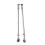 1 Pair 295mm 8mm Steering Tie Rod Kit 6