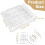 MOXYOY 25PCS Sewing Machine Bobbins Clear Plastic Bobbins for Sewing Machin 5