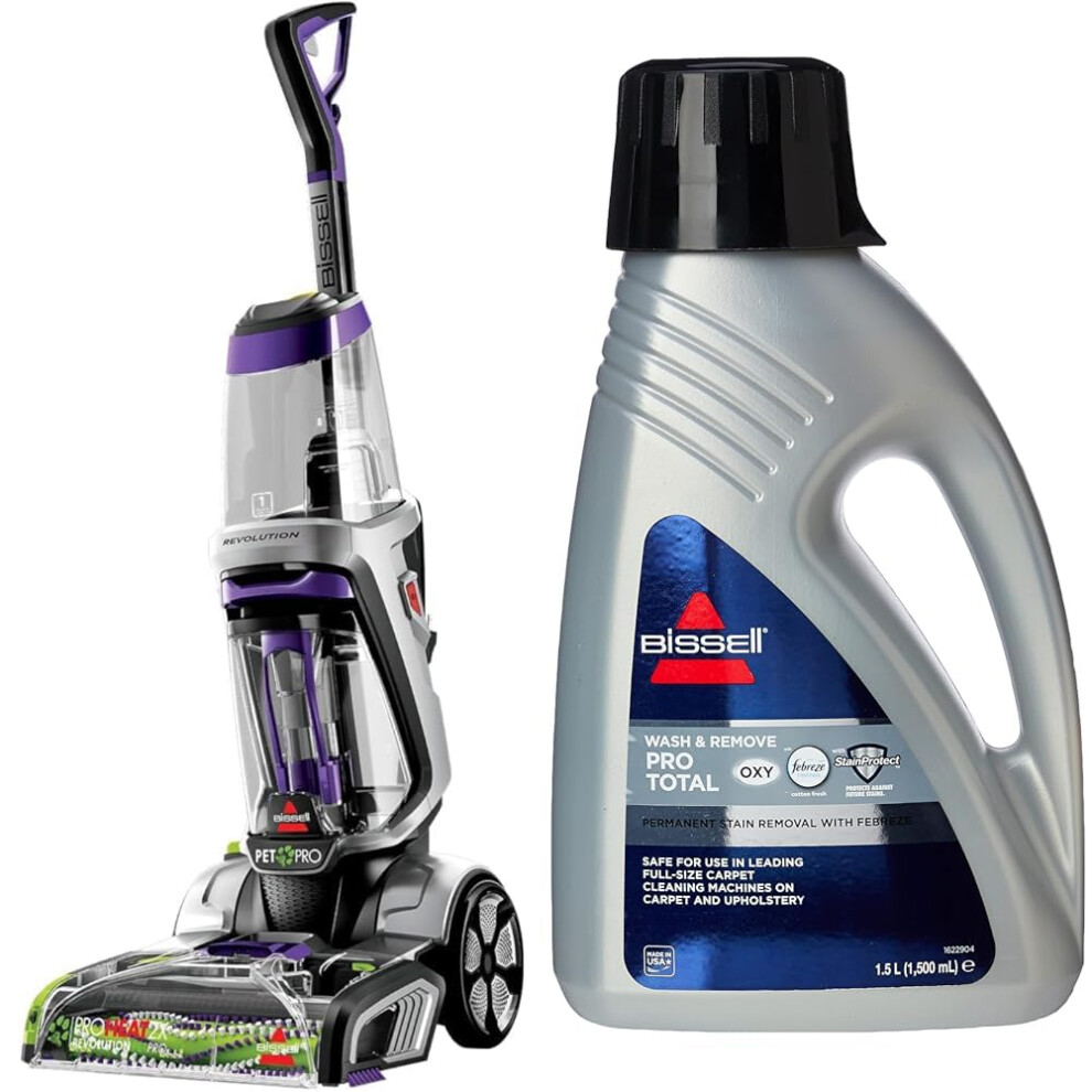 Bissell Bundle Of Proheat 2X Revolution Pet Pro Carpet Cleaner Was