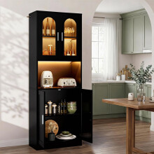 YITAHOME 170cm Tall Kitchen Cupboard Storage Cabinet Kitchen Sideboard Orga