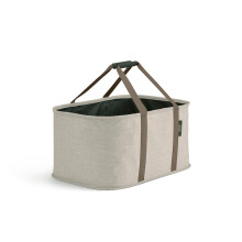 Joseph Joseph Hold-All, Collapsible 35L Washing laundry basket bag, durable fabric, moisture resistant - Ecru