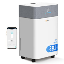 EcoNour 20LDay Smart WiFi Dehumidifier for Home AutoHumidity Control 45L