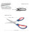 KUONIIY Pinking Shears Zig Zag Scissors Set Professional Serrated Scissors 4