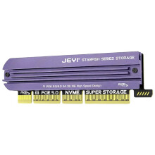 JEYI M.2 NVMe to PCIe 5.0 Expansion Card Adapts to PCIe X4/X8/X16 Card 128Gbps Backward Compatible with PCIe 4.0/3.0 for Win/