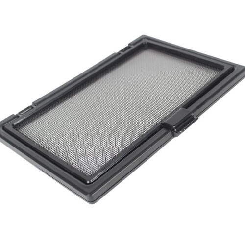 Magnetic Window Screen with Small Window, Enhanced Wind Resistance, Easy Installation Black