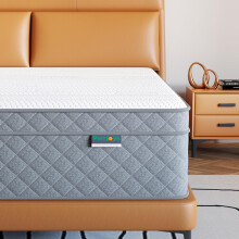 PurrJoys Super Full Mattress 10 Inch Gel Memory Foam 7 Zone Orthopedic Supe