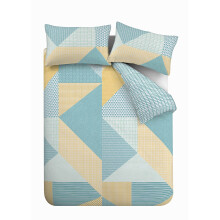 Catherine Lansfield Bedding Larsson Geo Double Duvet Cover Set with Pillowc