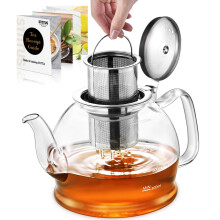 Glass Teapot 1200 ml Tea Pot STNTUS Glass Teapot with Infuser Tea Pot Infus