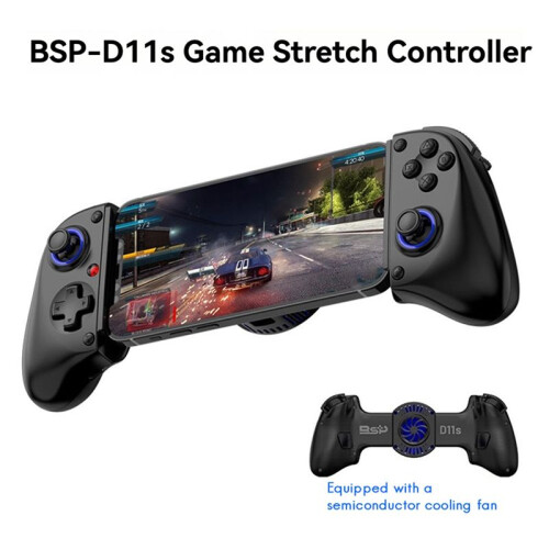 BSP-D11S Mobile Phone Wireless Game Gamepad with Fan for /PS4/PS3 Controller Supports Android HarmonyOS HID Mode A 1