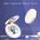 Portable Rechargeable Mirror Beauty Sunscreen Detection Makeup  UV Sunscreen Test Camera Makeup Mirror with LED 5