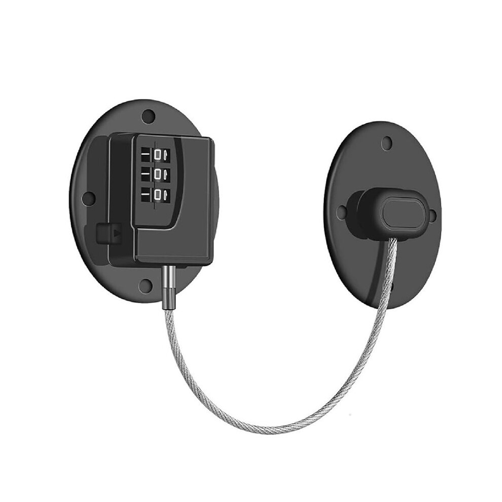 Tlily Refrigerator Lock - Heavy Duty Combination Fridge Lock, Child Proof Cabinet Locks, No Keys Needed,Easy To Install