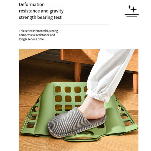Laundry Basket Plastic Foldable Storage Basket Wall-Mounted Dirty Clothes Storage Basket Folding Plastic Laundry Basket 1