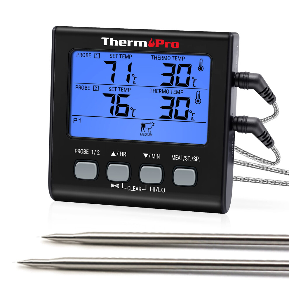 Thermopro Tp17b Digital Meat Thermometer Cooking Grill Bbq Food Thermometer