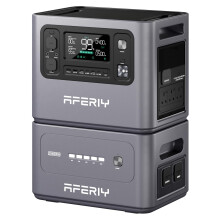 AFERIY P280 4096Wh Portable Power Station,with 1 Extra Battery,2800W Expandable Capacity LiFePO4 Battery Backup