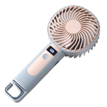 Portable Hand Fan USB Rechargeable - Ideal for Outdoor with Real- Display As Pictured