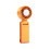 Portable Handheld Cooling Fan Semiconductor Ice Cold  Fan Rechargeable 3000mAh Foldable Digital Display Orange 1