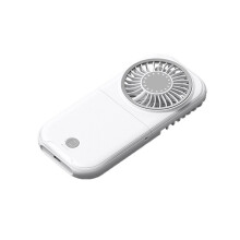 X30 USB Small Fan Outdoor Portable Handheld Fan Ultra-Quiet Slim Folding Desktop Fan White