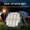 Portable Solar LED Camping Light,Emergency Lighting, Via Solar or Type-C and USB Charging with Multi-Function Flashlight 1