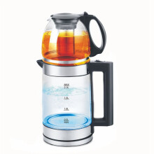 Glass Electric Kettle with Tea Infuser Borosilicate Glass Hot Water Kettle 360 Swivel Base for Tea Coffee EU Plug