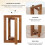 10Pcs Rustic Wood Lantern Centerpieces, Foldable Wedding Table Decorations 3