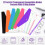 Document Folder A4, 12 Pcs Expandable Transparent Wallets with 11 Holes, Press Stud for Organising Documents 2