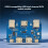 USB+-Compatible Dual-Port KVM  Module 2 Computers Sharing 1 Keyboard Mouse 4K@60Hz with USB HUB 4