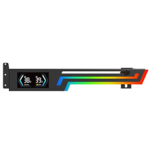Z-X6 Supporto per Scheda Grafica con Display Della Temperatura 5V 3PIN ARGB AURA SYNC Supporto VGA per Scheda Grafica Altezza Regolabile
