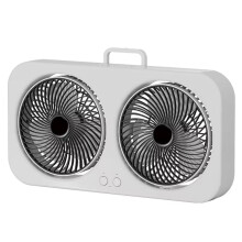 Double Two-Way Wall Mountables Desktop Portable Fan High Wind Power Fan for Home Camping and Bedroom Use