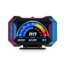 Auto LCD Obd2 HUD - Display Digitale Auto Snelheidsmeter Projector Off Road Hellingmeter Inclinometer Watertemperatuurmeter