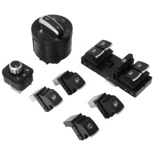 Conjunto de Conmutador de Gas Combustible de Faro de Ventana de 7 Unids para Mk 5 6 para