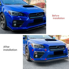 Paraurti Anteriore Auto, Spoiler, Spoiler Fendinebbia, Rivestimento per WRX STI VA 2014-2016, Nero Lucido