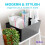 Niftii 5Pack Plastic Storage Baskets with Sturdy Handles Lightweight  Durab 5