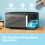 COMFEE' 19L 700W Black and Mirror Mini Microwave Oven - Compact Design 4