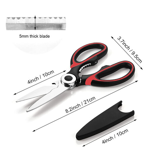 Heavy Duty Kitchen Scissors Sharp Stainless Steel Scissors for Kitchen Mult 2