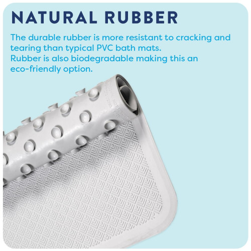 Croydex Croydex Rubagrip Square Shower Mat  Secure Grip Suction Cups for a Non Slip 1