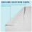 Croydex Croydex Rubagrip Square Shower Mat  Secure Grip Suction Cups for a Non Slip 4