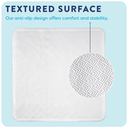 Croydex Croydex Rubagrip Square Shower Mat  Secure Grip Suction Cups for a Non Slip 2