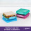 Sistema Sistema Lunch Sandwich Boxes  450 ml  Airtight School Lunch Boxes  Assorted 3