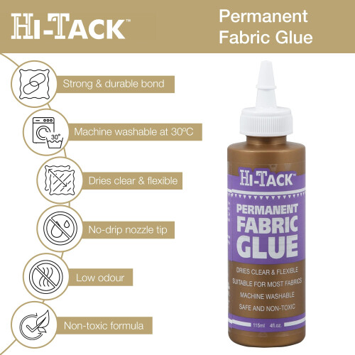 Impex HT1400 | Hi Tack Fabric/Textile Glue/Adhesive | 115ml 1