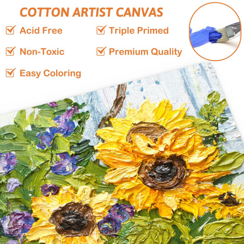 Koncci A4 Canvas for Painting 21X29.7cm 2