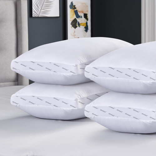 Silentnight Silentnight Airmax Super Support Firm Pillows 4 Pack – Firm Support Bed Pil 1