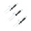 Tala 3 Stainless Steel Icing Spatulas with Black Plastic Handles 3