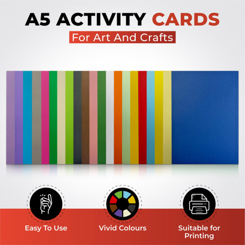 Pack of 50 A5 Grey Coloured Card 160gsm Sheets 1