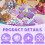A4 Purple Mixed Pattern Mirror Cardstock Paper 20 Sheets 4 Patterns 250gsm9 4