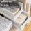 TidyIsles 8 Pack Plastic Folding Closet Stackable Storage Basket Closet Storage White | Folding Stackable Storage Boxes 6