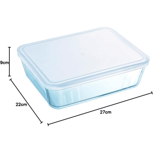 Pyrex Pyrex Cook And Freeze Rectangular Disk With Lid 4L (Pack of 2) 2