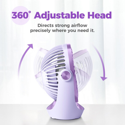 OCOOPA USB Desk Table Fan with Strong Airflow  Quiet Operation Portable Coo 2