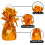 PARTYRAMACOUK Foil Helium Balloon Weight  Single  Durable  Colourful Royal 3