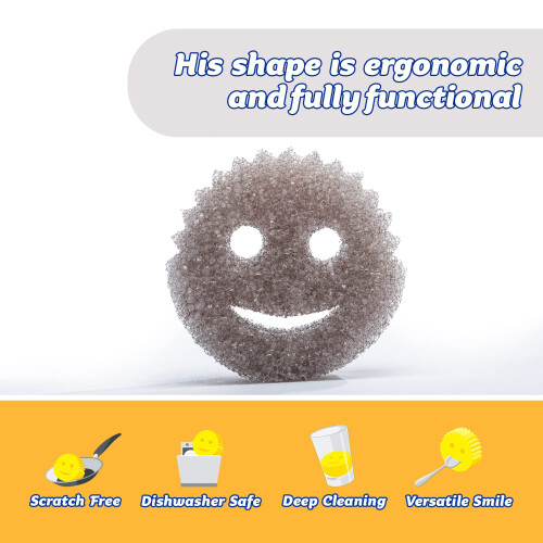 Scrub Daddy Style Dish Sponge, Kitchen Sponges for Cleaning & 1